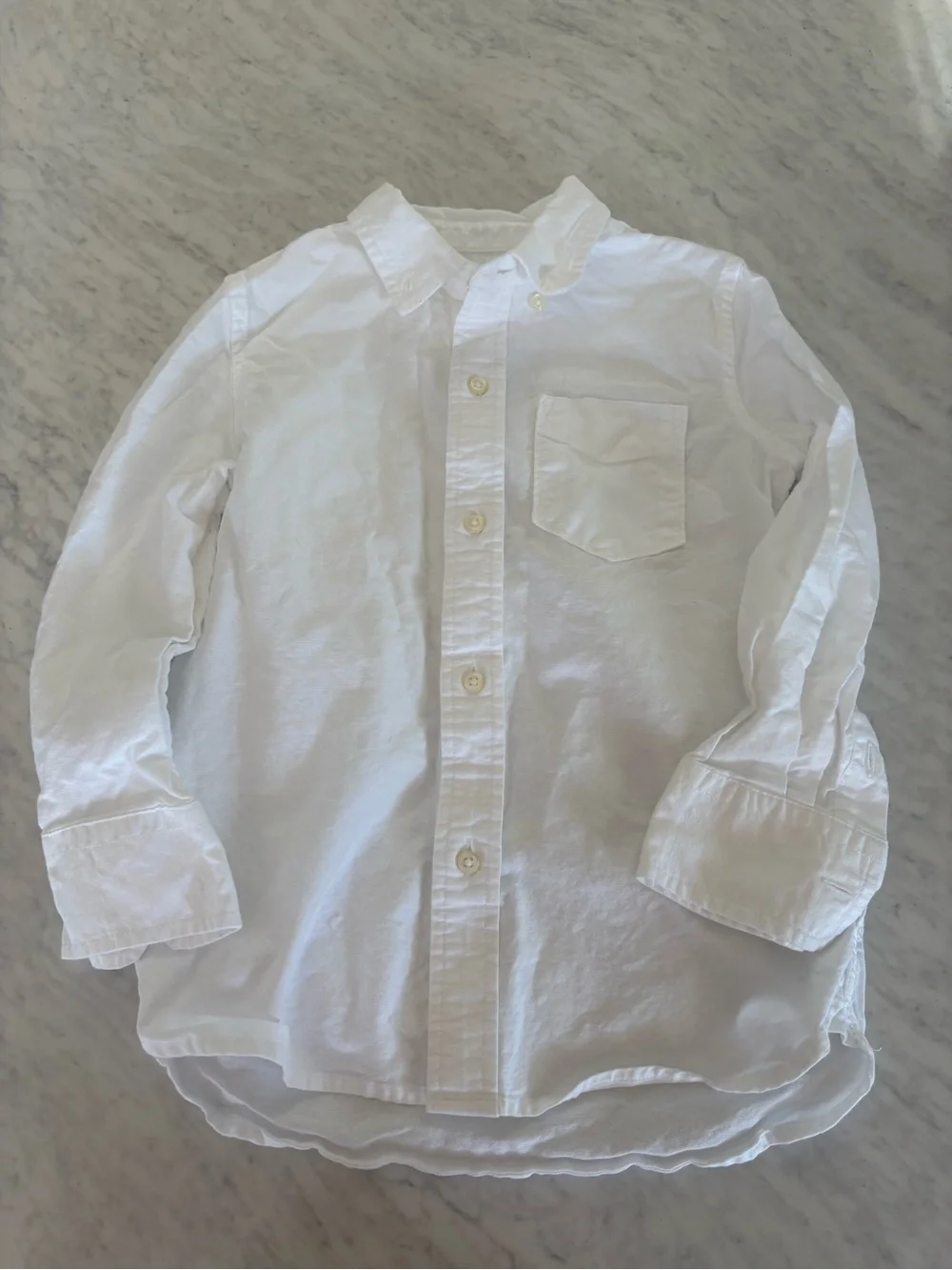 Gap Classic White Button-Down Oxford Shirt Size XS 4/5